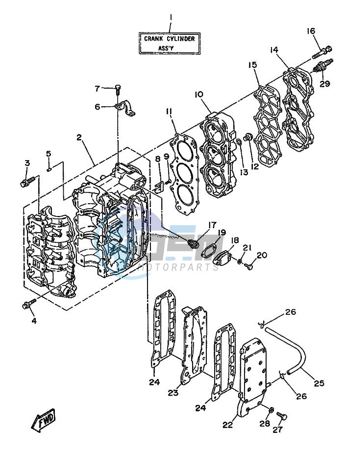 CYLINDER--CRANKCASE