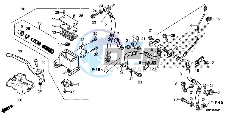 FRONT BRAKE MASTER CYLINDER