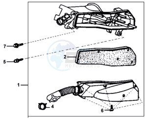 JET EURO 50 drawing AIRFILTER