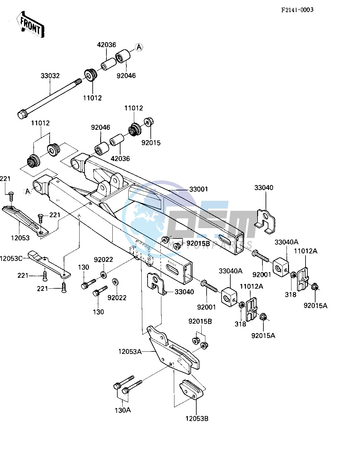 SWING ARM -- 84 KX250-C2- -