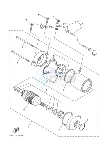 YFM700R YFM700RF RAPTOR 700R (2LS3) drawing STARTING MOTOR