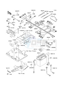 KVF 650 B [PRAIRIE 650 4X4 ADVANTAGE CLASSIC] (B2) [PRAIRIE 650 4X4 ADVANTAGE CLASSIC] drawing CHASSIS ELECTRICAL EQUIPMENT