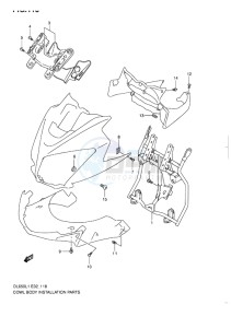 DL650 ABS V-STROM EU-UK drawing COWL BODY INSTALLATION PARTS