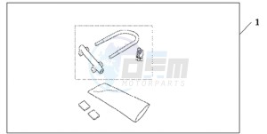 CBR600RR9 UK - (E / MK) drawing U-LOCK