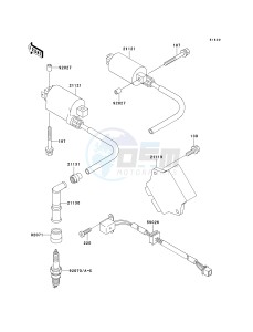 EX 500 D [NINJA 500R] (D6F-D9F) D8F drawing IGNITION SYSTEM