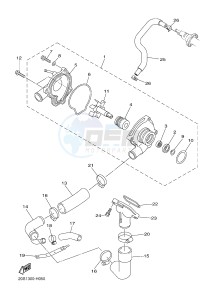 XJ6FA 600 DIVERSION F (ABS) (1DGC 1DGD) drawing WATER PUMP