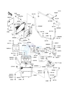 KAF 950 B [MULE 3010 DIESEL 4X4] (B7F) B7F drawing RADIATOR