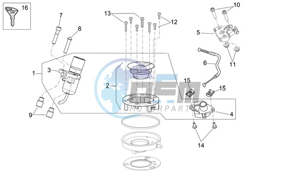 Lock hardware kit