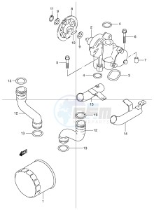 GSF600 (E2) Bandit drawing OIL PUMP