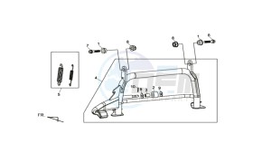 MAXSYM 400 EFI drawing CENTRAL STAND