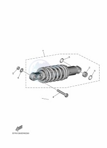 MT-09 MTN890 (B7N1) drawing REAR SUSPENSION