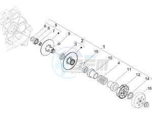 Liberty 50 4T PTT NEXIVE drawing Driven pulley