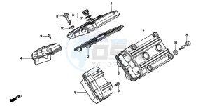 ST1100A drawing CYLINDER HEAD COVER