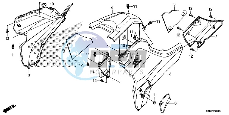 SIDE COVER/TANK COVER