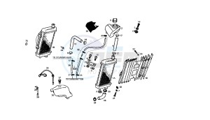 SENDA R X-TREM - 50 CC VTHSR1D1A EU2 drawing COOLING SYSTEM