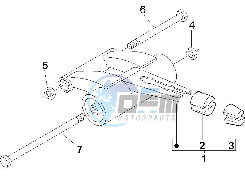 Swinging arm