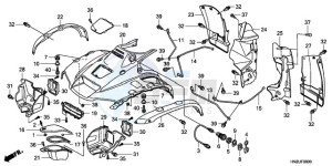 TRX500FAA Australia - (U) drawing FRONT FENDER