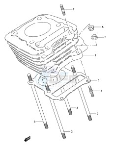 GZ125 (P19) drawing CYLINDER