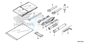 TRX680FAG Wave 110 - AFS110 UK - (E) drawing TOOL