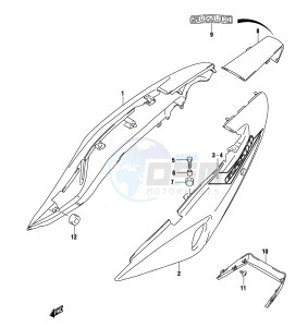 GS500 (P19) drawing FRAME COVER (GS500K4 UK4)