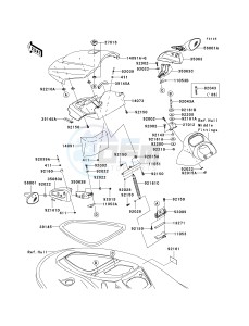 JT 1500 A [STX-15F] (A6F-A9F) A6F drawing HULL FRONT FITTINGS