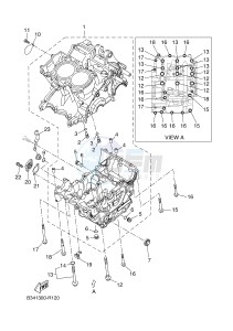 MTT690P-AB MT-07 TRACER TRACER 700 (B7K1 B7K1 B7K1 B7K1) drawing CRANKCASE