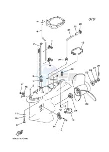 Z300TXRD drawing LOWER-CASING-x-DRIVE-2