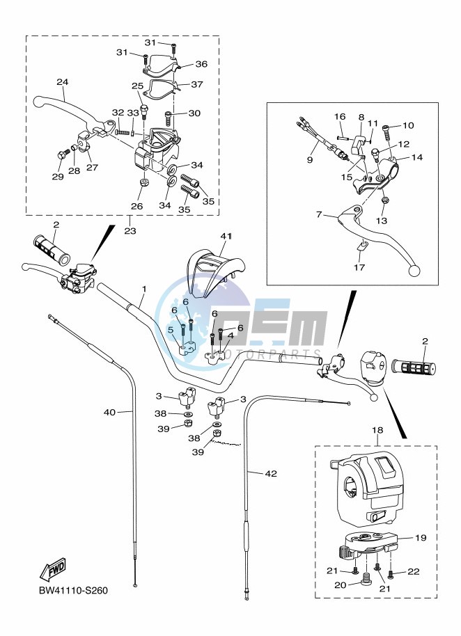 STEERING HANDLE & CABLE