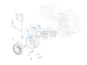 MP3 500 MAXI SPORT BUSINESS ADVANCED E4 ABS (EMEA) drawing Flywheel magneto