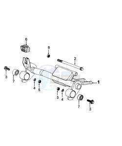 DJANGO 125 SY EVASION drawing ENGINE BRACKET