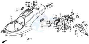 NV400C drawing REAR FENDER