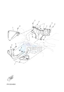 NS50 NS50F AEROX 4 (1GB5 1GB5 1GB5 1GB5) drawing COWLING 1