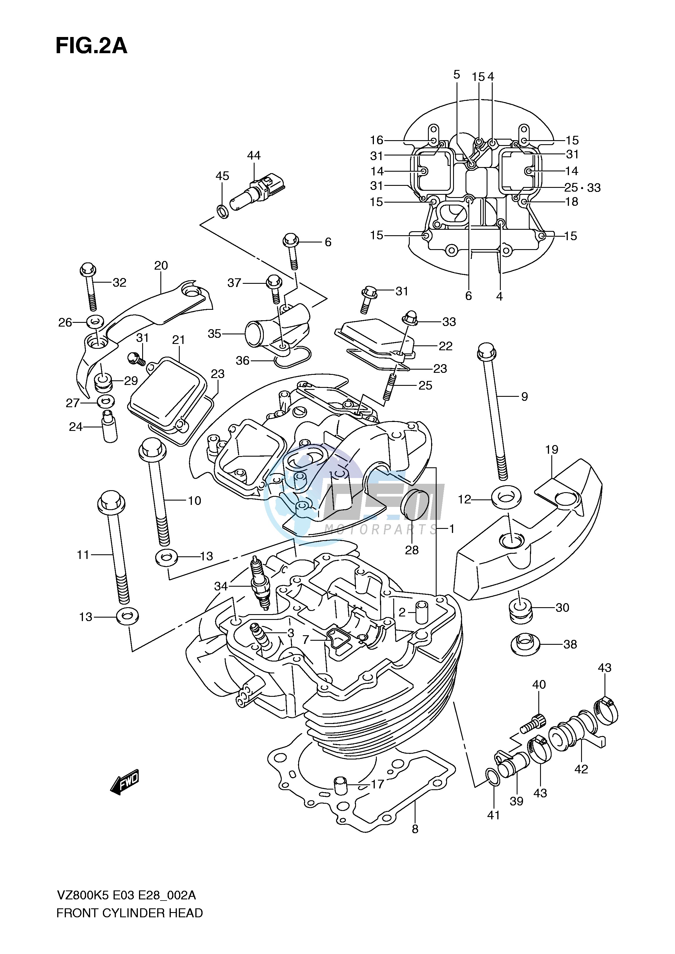 FRONT CYLINDER HEAD (MODEL K9)