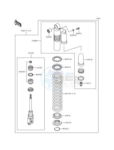 KDX 200 E [KDX200] (E1-E3) [KDX200] drawing SHOCK ABSORBER