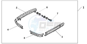 GL1800A BR - (BR) drawing SADDLEBAG GUARD P