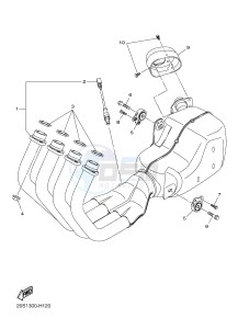 XJ6S 600 DIVERSION (S-TYPE) (36C9) drawing EXHAUST