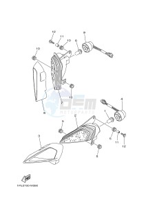 YFM700R YFM700RE RAPTOR 700R (1PE6 1PE7 1PE8) drawing HEADLIGHT