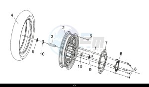 CRUISYM 300 (LV30W1-EU) (L8-M0) drawing FR. WHEEL