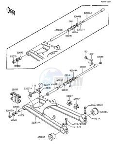 ZX 1100 A [GPZ] (A1-A2) [GPZ] drawing SWING ARM