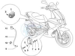 NRG 50 power DD (UK) UK drawing Voltage Regulators - Electronic Control Units (ecu) - H.T. Coil