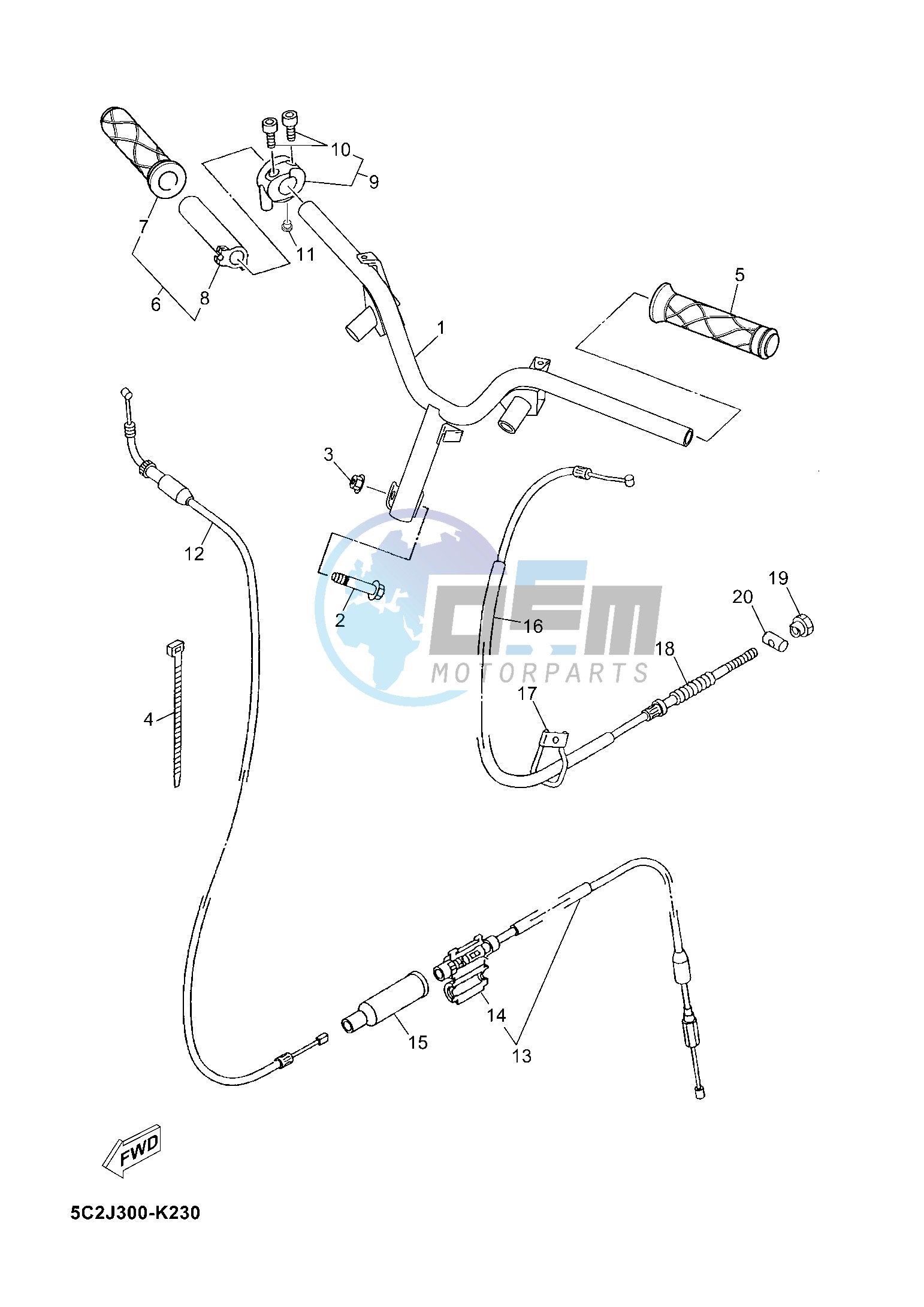 STEERING HANDLE & CABLE