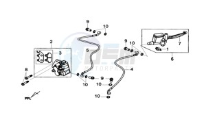 HD 300I ABS (L9) EU drawing BRAKE CALIPER / BRAKE LEVER /  BRAKE LINE