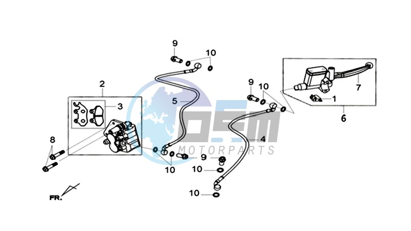 BRAKE CALIPER / BRAKE LEVER /  BRAKE LINE