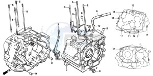 CA125 REBEL drawing CRANKCASE