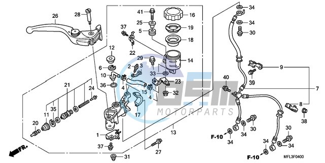 FR. BRAKE MASTER CYLINDER (CBR1000RR)