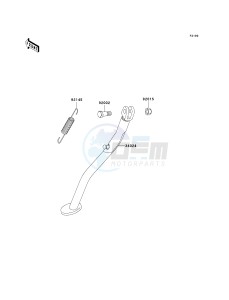 KLX300 A [KLX300R] (A10) A10 drawing STAND-- S- -