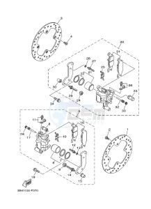 YFM700FWAD YFM7FGPSEB GRIZZLY 700 EPS SPECIAL EDITION (1HPB) drawing REAR BRAKE CALIPER