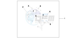 CBF600SA drawing ENGINE GUARD