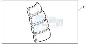 CBR125RW9 U / WH drawing TANK PAD 2