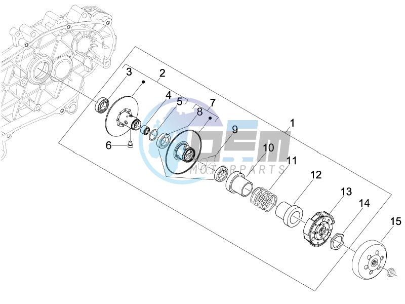 Driven pulley